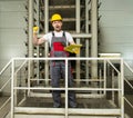 Worker on a factory Royalty Free Stock Photo