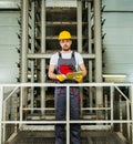 Worker on a factory Royalty Free Stock Photo