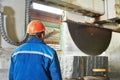 Worker on granite manufacture