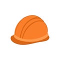 worker helmet builder cartoon vector illustration