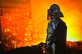 Worker with hot steel Royalty Free Stock Photo