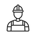 Worker icon vector image.