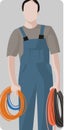 Worker illustration series Royalty Free Stock Photo