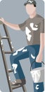 Worker illustration series Royalty Free Stock Photo