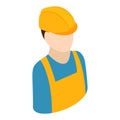 Worker isometric 3d icon