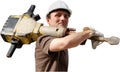 Worker with jackhammer Royalty Free Stock Photo