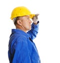 Worker looking forward Royalty Free Stock Photo