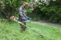 Worker in M.M. Gryshko National Botanical Garden (Kiev, Ukraine).