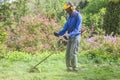 Worker in M.M. Gryshko National Botanical Garden (Kiev, Ukraine).