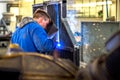 Worker in metal industry Royalty Free Stock Photo