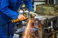 Worker in metal industry Royalty Free Stock Photo