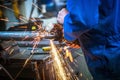 Worker in metal industry Royalty Free Stock Photo