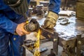 Worker in metal industry Royalty Free Stock Photo