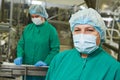 Worker of pharmaceutical factory Royalty Free Stock Photo