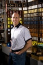 Worker in printshop Royalty Free Stock Photo