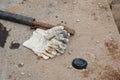 Worker's gloves Royalty Free Stock Photo