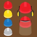 Worker's helmets