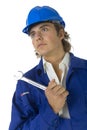 Worker with spanner