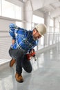 Worker Suffering Back Injury Royalty Free Stock Photo