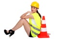 Worker taking a rest. Royalty Free Stock Photo