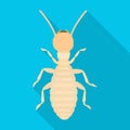 Worker termite vector icon.Flat vector icon isolated on white background worker termite. Royalty Free Stock Photo