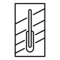 Worker trowel icon, outline style