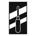 Worker trowel icon, simple style