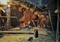 Worker in tunnel construction site 6 Royalty Free Stock Photo