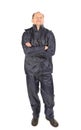 Worker wearing worksuit. Royalty Free Stock Photo