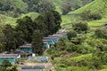 Workers` accomodation on the Sungai Palas Boh Tea Estate in the Cameron Highlands, Malaysia.