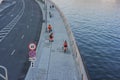 City service workers at the Moscow streets, Moscow, Russia