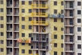 Facade work and insulation of a multistory building