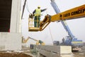 Workers on construction site