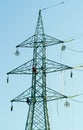 Workers on Electrical Pylon Royalty Free Stock Photo