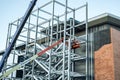 Workers finishings in night at The mall Royalty Free Stock Photo