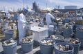 Workers handling toxic household wastes