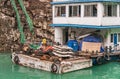 Workers hostel boat along Dicui gorge on Daning River, Wuchan, China