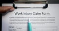 Workers Injury Compensation Claim