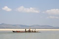 Workers on the Irrawaddy River