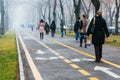 Going to work, early morning, Bucharest, Romania