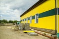 Workers at the plant for the production of plastic Windows in the Kaluga region in Russia.