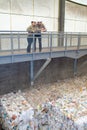 Workers in recycle center Royalty Free Stock Photo