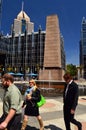 Workers stroll PPG place in Pittsburgh