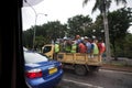 Workers in a truck