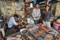 Workers of the turning shop and knife store on market street