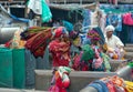 Workers washing clothes at Dhobi Ghat in Mumbai, Maharashtra, In Royalty Free Stock Photo