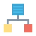 Workflow Flat Vector icon isolated Graphic .Style in EPS 10 simple flat Icon element business & office concept.