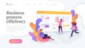 Workflow landing page template.