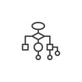 Workflow Optimization line icon