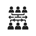 Workflow Process Coordination Icon